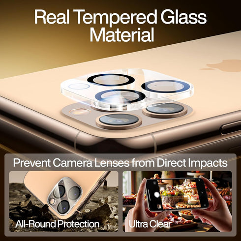 SmartDevil 2Pack for iPhone 11 Pro Privacy Screen Protector with 2Pack Camera Lens Protector, 9H Anti-Spy Privacy Screen 11 Pro, Anti-Shatter Glas...