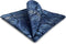 S&W SHLAX&WING Ties for Men Blue Paisley Matching Pocket Square Only...