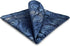 S&W SHLAX&WING Ties for Men Blue Paisley Matching Pocket Square Only...