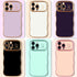 LCHULLE for iPhone 15 Pro Max Case for Women Girls, Cute Wave Frame Curly Shape with Love Heart Raised Camera Protection Cover Luxury Plating Shoc...