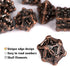 Metal DND Dice Set, Skull Series DND Dice 7-Pieces Metal Polyhedral Dice Set with Gift Box for Dungeons and Dragons Role Playing Games?Red Copper?...