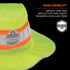 Ergodyne unisex adult Hi-vis Ranger Sun Hat, Lime, Large-X-Large US...