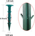 70 Pcs 4.3 inch HPDE Plastic Garden Stakes High Strength Anchors Plastic Landscape Anchoring Spikes for Keeping Garden Netting Down Fixing Fence F...