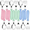 Honeydak 12 Pieces Toddler Utensils Kids Fork and Spoon Silverware Set colored Stainless Steel Safe Flatware Round Handle Utensils Baby Cutlery me...