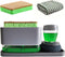 Kitchen Dish Soap Dispenser with Sponge Holder,Sink Countertop Organizer,4-in-1 Upgrade Set,Kitchenware Soap Dispenser Brush,Silicone Tray,Dishwas...