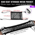 3-Layer Car Mesh Net Organizer, Four-Side Elastic Seat Net Cargo Tissue Purse Holder Between Seats, Auto Driver Storage Netting Pouch, Barrier of ...
