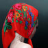 4 Pcs Russian Ethnic Scarf Square Hair Head Scarves Printed Polyester Flower Neck Scarf Women Square Scarf Head Scarf for Women Girls...