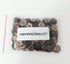 PEPPERLONELY Brand 100PC Brown Coconut Shell Buttons 2 Hole Scrapbooking Sewing Buttons 15mm (5/8 Inch)...
