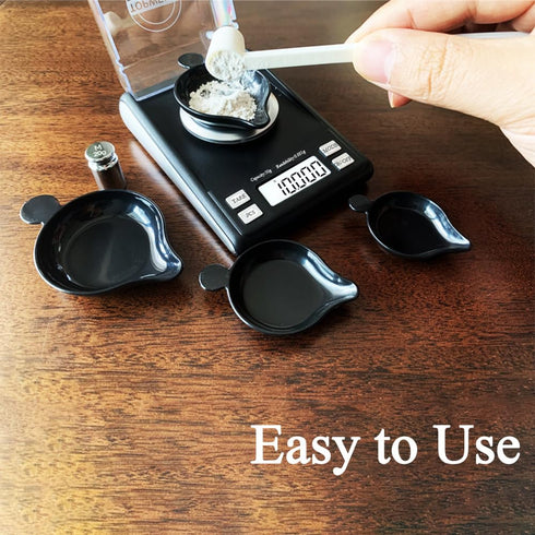 Milligram Scale with Case, 4 Powder Pans, mg Scale, 50g by 0.001g, Digital Powder Scale for Supplement,6 Weighing Units,includes Calibration Weigh...