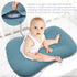 Muslin Baby Lounger Cover Soft Organic Cotton Slipcover Fits Newborn Lounger for Baby Boys and Girls (Blue)...