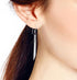 AeraVida 925 Sterling Silver Trendy Stranded Stick Drop Dangle Earrings | Minimalist Boho Chic Jewelry for Women | Unique Silver Stick Earrings | ...