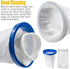 Pool Vacuum Cleaner Reusable Filter Bag with 10-Pack Ultrafine Mesh Filter Bags for Pool Blaster Water Tech Max & Catfish Ultra Pool Vacuum Sand &...
