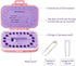 Baby Tooth Box Keepsake Box for Kids Teeth Storage Holder Baby Teeth Organizer Tooth Fairy Box with Baby Fetal Hair Container and Tweezer for Keep...