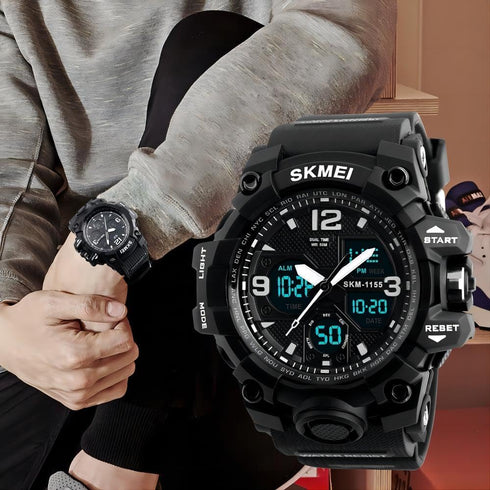 Men's Watches Sports Outdoor Waterproof Military Tactical Watch Date Multi Function LED Alarm Stopwatch Watches for Men...