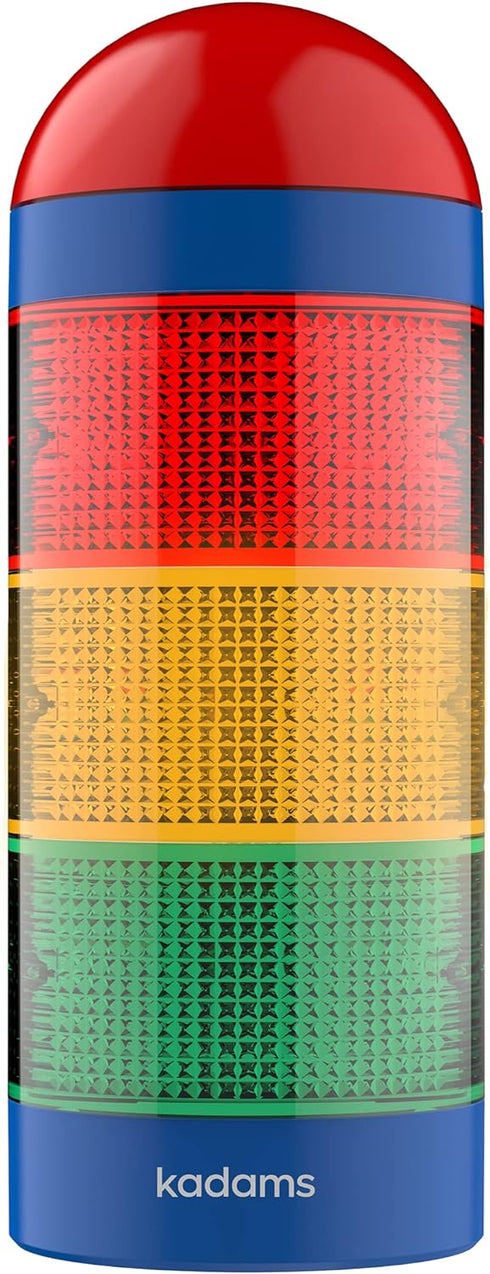 KADAMS Visual Timer for Kids with Audio Pre-Alarm - Traffic Light Alarm for Kids Toddler Teachers Classroom Home Time Management Tool 24hr Countdo...