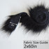 White and Black Faux Fur Ribbon - Ideal for Crafts and DIY Projects - Faux Fur Fabric by The Yard - Suitable for Gnomes Beard Hair Cosplay Costume...
