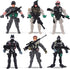 AMOR PRESENT 6PCS Army Men Soldiers, Army Men Action Figure with Weapon Military Soldier Playset Army Toy Set for Kids Boys Birthday Gift Grey...