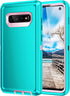 for Galaxy S10 Case,Heavy Duty Shockproof Dust/Drop Poof 3 Layers Full Bady Protection Rugged Case for Galaxy S10,Mint Green/Pink...