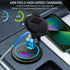 83W 12V USB Outlet Laptop Charger: Newest 2 Pack 65W USB-C PD3.0 and 18W QC3.0 Multi Car USB Port 12V Socket Waterproof with Power Switch for Car ...