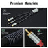 Lightning to RCA Cable Audio Aux Adapter?10.3M?,RCA to 3.5mm Cable?USB C to 2 RCA Audio Cable? (3 in 1 Audio Cable) for Power Amplifier, Car, Home...