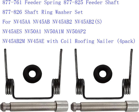 877-761 Feeder Spring 877-825 Feeder Shaft 877-826 Shaft Ring Washer Set For NV45AA NV45AB NV45AB2 NV45AB2(S) NV45AES NV50A1 NV50A1M NV50AP2 NV45A...
