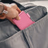 Metal Pocket Notebook, Small Pocket Notepad Aluminum Note Case with Mini Metal Pen and 60-Page Sheets (Fuchsia)...