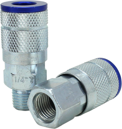 Milton ColorFit Coupler & Plug Kit (5 Piece), T-Style 1/4 NPT Blue, S-307TKIT...
