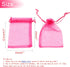 100Pcs Organza Bags 4x6 Inch, Hot Pink Small Jewelry Bag Drawstring Mesh Gift Bags Wedding Party Favor Christmas Candy Pouches...