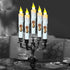 Primitive Battery Tapered Candles Flickering,Decorative Flameless Taper Candles with Timer,6.75Inch Girl Blessed Led Candlestic,Dripless Taper Can...