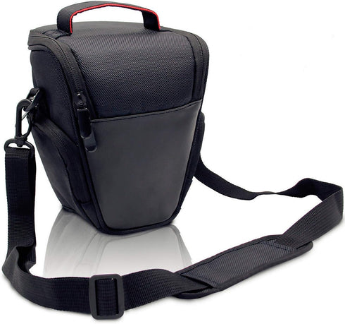 FOSOTO DSLR Camera Case Nylon Holster Bag Compatible for Nikon D3300 D3400 D3500 D5300 D5600 B700,Canon EOS Rebel XT XTi T6 T5i T3i SL2 1300D,Pent...