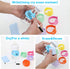Baby Bottle Labels for Daycare, Durable Writable Reusable Food -Grade Silicone 6 Pack Baby Bottle Labels with Dry Erase Marker Foretoo...