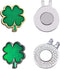 2 Pcs Clover Golf Ball Marker with Golf Hat Clip for Women...