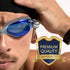 Water Gear Racer Anti-Fog Swimming Goggles - Great for Pool and Diving - Unisex...