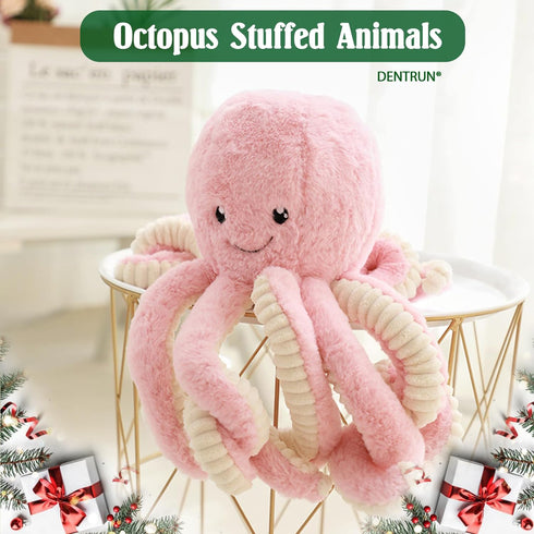 DENTRUN Octopus Stuffed Animals, Giant Octopus Plush Doll Play Toys for Kids Girls Boys Adults Birthday Xmas Halloween Present Stuffed Sea Animals...