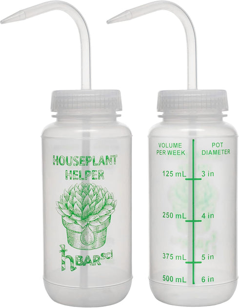 2PK Houseplant Helper Plant Water Bottle, 16oz -Weekly Irrigation Scale Printed on Side - Plant Watering Devices, Succulent Watering Bottle, Indoo...