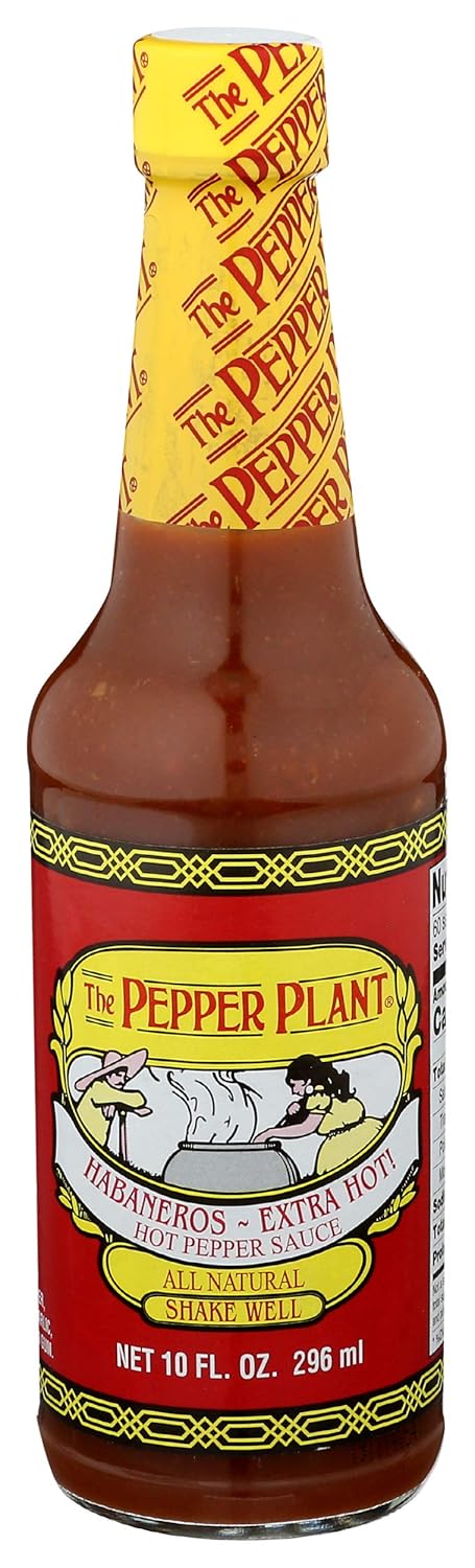 PEPPER PLANT Extra Hot Habanero Sauce, 10 FZ...