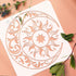 FINGERINSPIRE Large Sun and Moon Stencils 11.8x11.8 inch Stars Stencil Plastic Sun Moon Flower Pattern Stencil Reusable Mandala Sun Moon Stencils ...