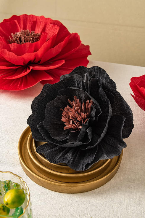 Artificial Paper Flower Decorations for Wall Backdrop Wedding, Giant Paper Flowers, Handcrafted Flowers for Birthday Baby Shower Bridal Shower Nur...