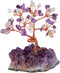 mookaitedecor Citrine & Amethyst Crystal Tree with Amethyst Cluster Crystals Base Bonsai Money Tree for Wealth and Luck...