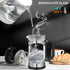 34 Ounce French Press Coffee Maker Chromium Stainless Steel Coffee Press, with 4-Level Filter System, Heat Resistant Thickness Borosilicate Glass,...