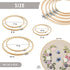 6Pcs Wooden Embroidery Hoops for Quilting Accessories - 4 inch to 10 inch Cross Stitch Craft Rings for Crafts Quilting Frame for Hand Quilting Sup...