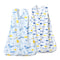 david's kids 100% Cotton Baby Sleep Sack 0-6 Months, Soft Baby Wearable Blankets with 2-Way Zipper, 2 Pack Comfy Sleeping Bags for Infant Newborn ...
