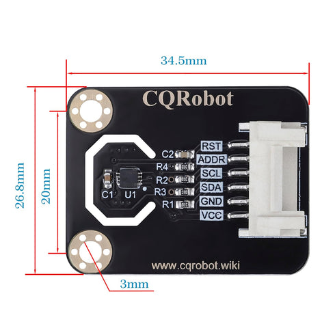 STS35 Temperature Sensor Compatible with Arduino and Raspberry Pi, Plus or Minus 0.1 Degree Celsius Temperature Error. for Industrial Production, ...