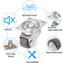 8Pcs Small Caster Wheels, 1/2inch Mini Swivel Caster Wheels, Low Profile Self Adhesive Caster Wheels for Furniture,Kitchen Appliances, Projects, P...