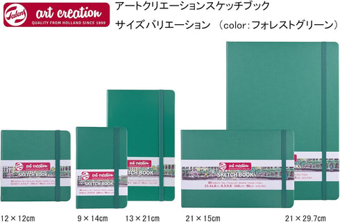 Talens Art Creation Sketch Book, Forest Green, 8.3 x 5.8, 80 Sheets (9314335M)...