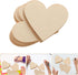 Ciieeo 10pcs 80mm Heart Pattern Wooden Slice Natural Wood Heart Slices Christmas Heart Wooden Slice for Christmas Wedding DIY Supplies (Heart Patt...