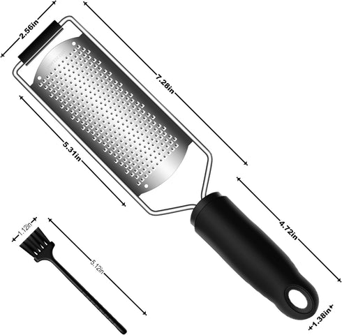 Cheese Zester Grater Handheld with Handle-Lemon Citrus Zester Tool Graters for Kitchen Stainless Steel Salad Spinner Cake Decorating Supplies,Perf...