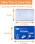 MagDepo 6 Pack Credit Card Size Magnifier Ruler Fire Starter Magnifying Glass Wallet Pocket Magnifier for Reading Small Print, Maps, and books -Gr...
