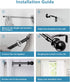 HOSKO Black Curtain Rod, 1-Inch Window Curtain Rods Set - Curtain Rods for Windows 30-84 Inches - Including Three Mounting Brackets...