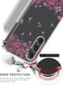 Floral Clear Case for Galaxy S23 FE for Women/Girls,Pretty Phone Cover for Samsung Galaxy S23FE,Flower Design Slim Soft Transparent Drop Proof TPU...